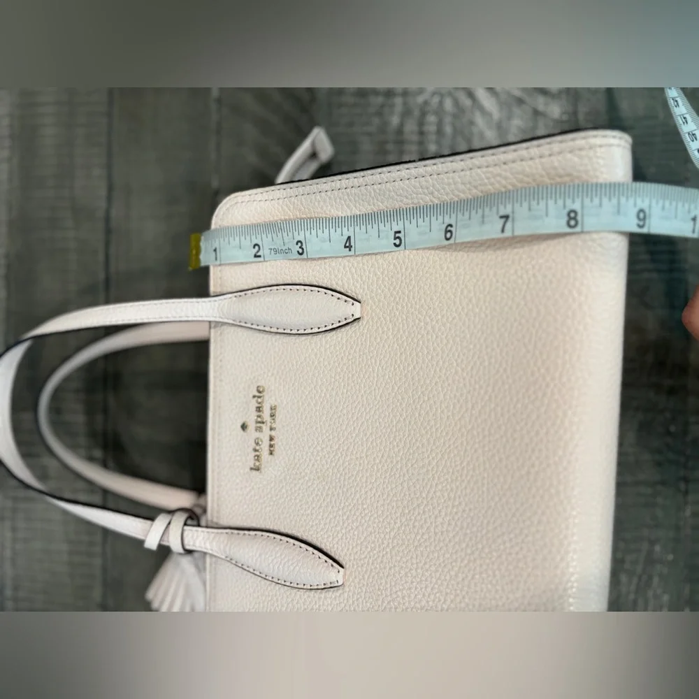 Kate Spade Rowe Medium Top Zip Satchel Peach Puff Blush Pink - Picture 13 of 13